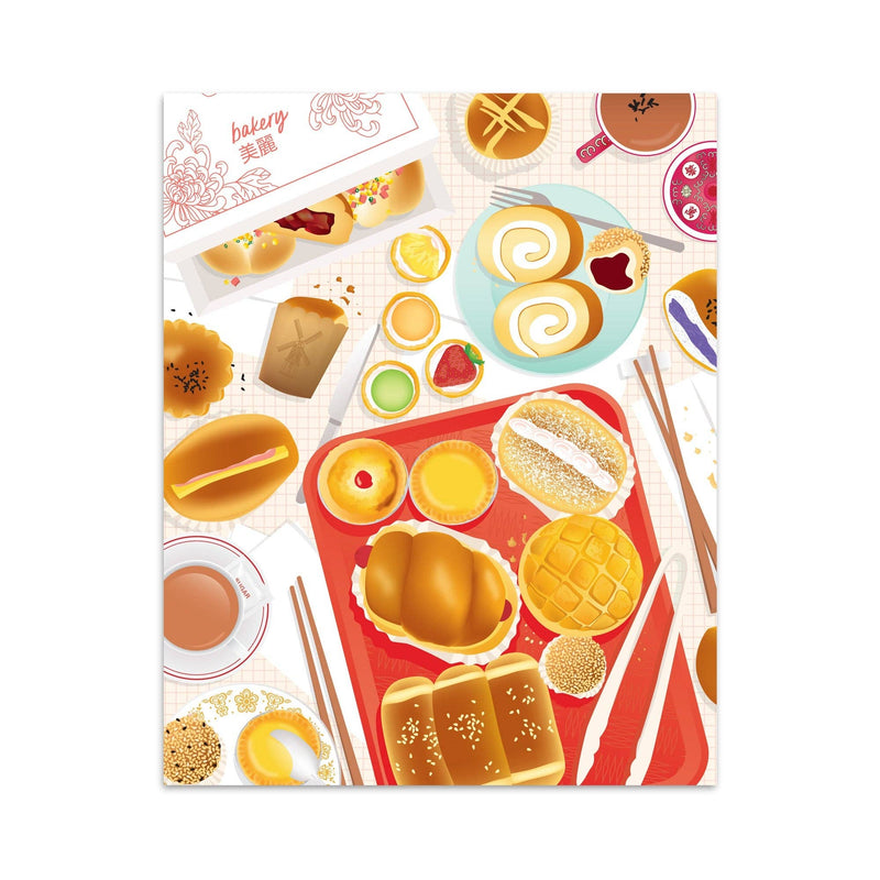 Chinese bakery art print