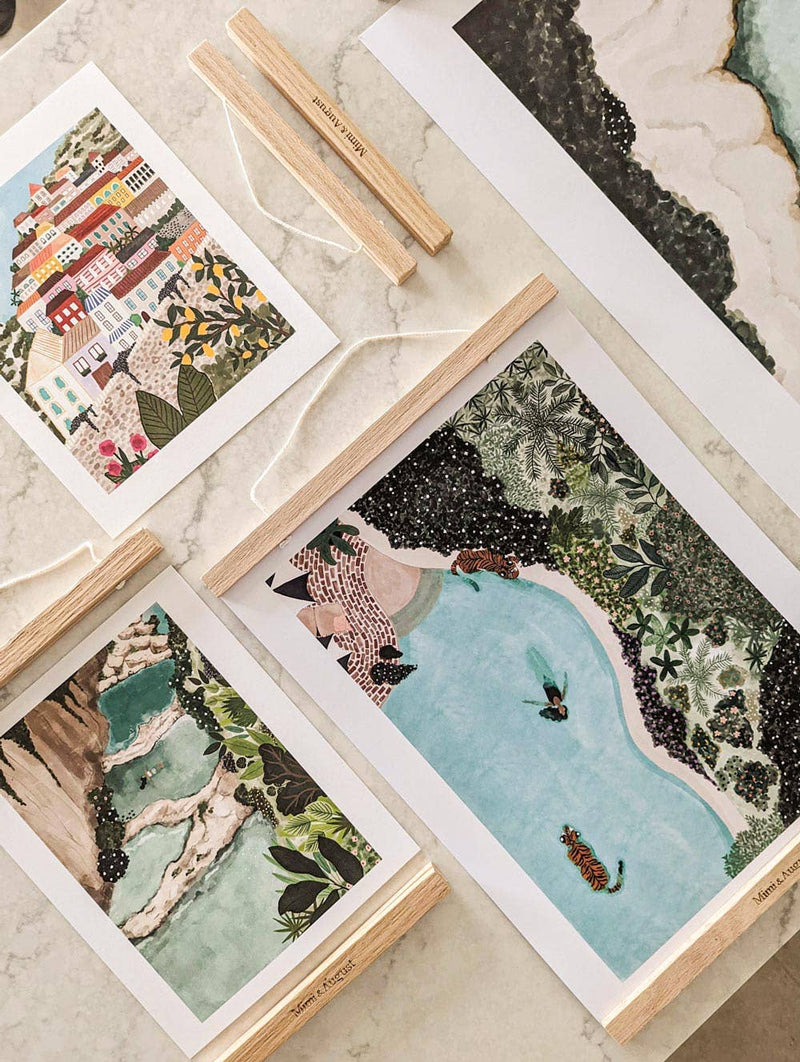 Magnetic Wooden Print Hanger