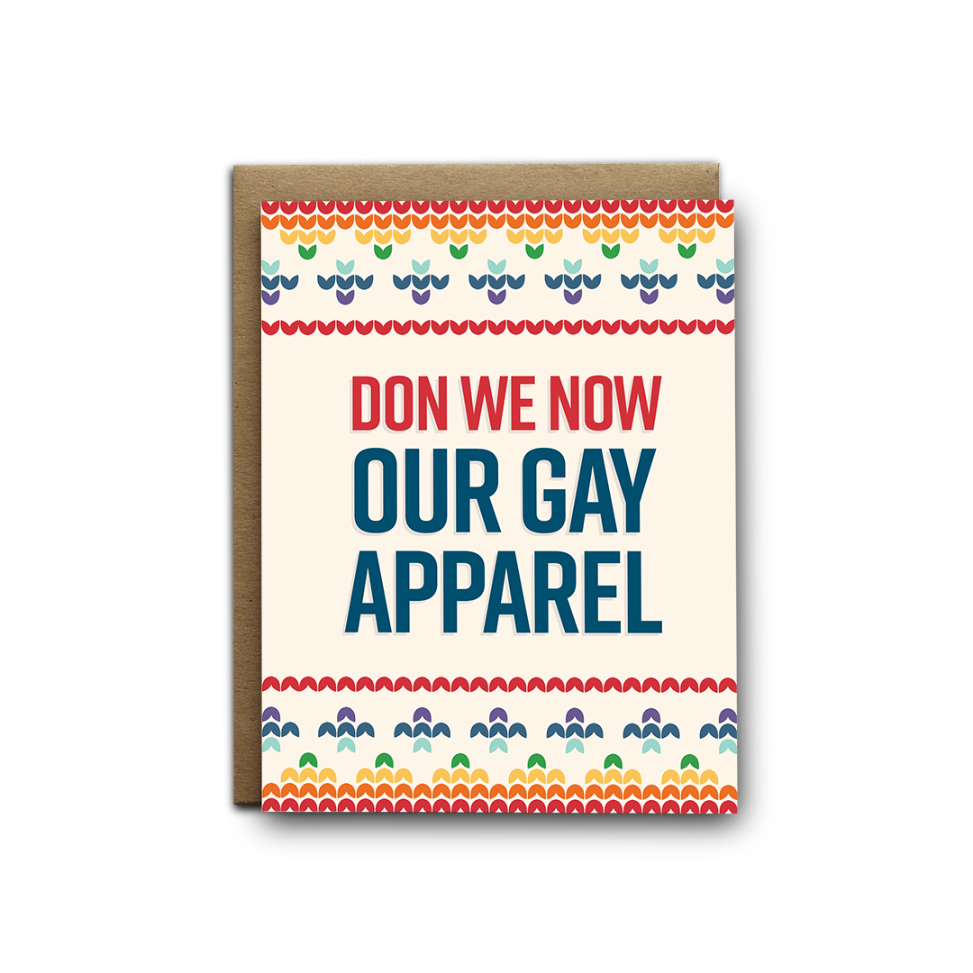 Don We Now Our Gay Apparel Greeting Card