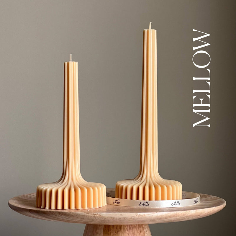 Elegant Stripe Vase Candle