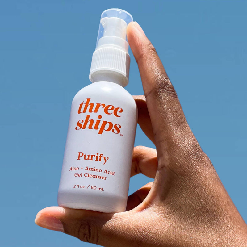 Three Ships Purify Aloe + Amino Acid Cleanser (60mL)