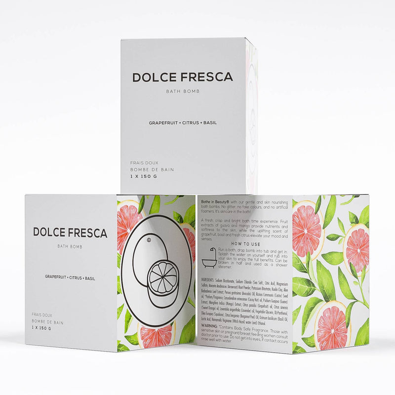 Bare Skin Bar Dolce Fresca Bath Bomb