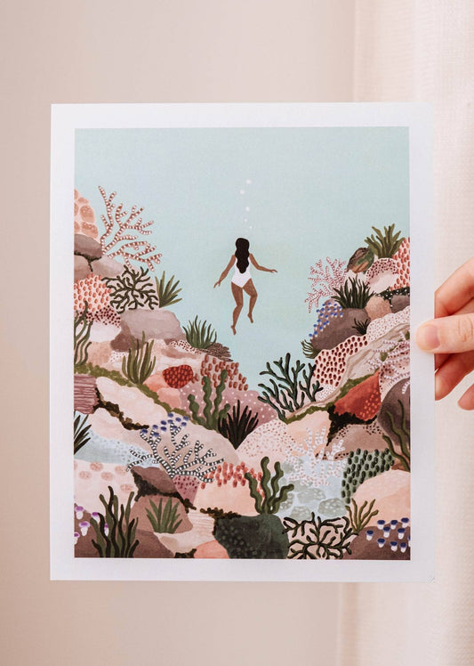 Under the sea Art print 8x10