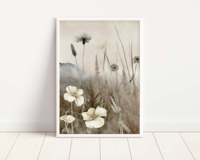 Spring Fields Vintage Art Print 8x10