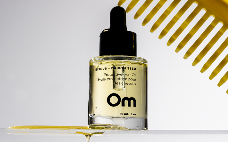 Om Hibiscus + Daikon Seed Protective Hair Oil