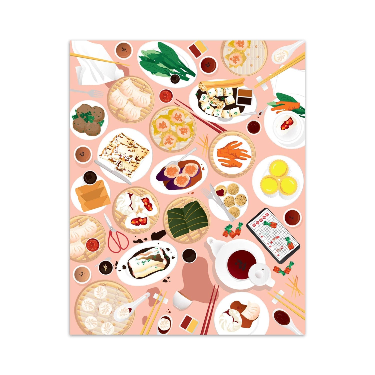 Dim sum art print