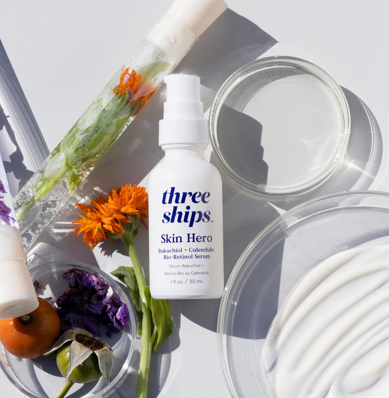 Three Ships Skin Hero Bakuchiol + Calendula Bio-Retinol Serum (30mL)