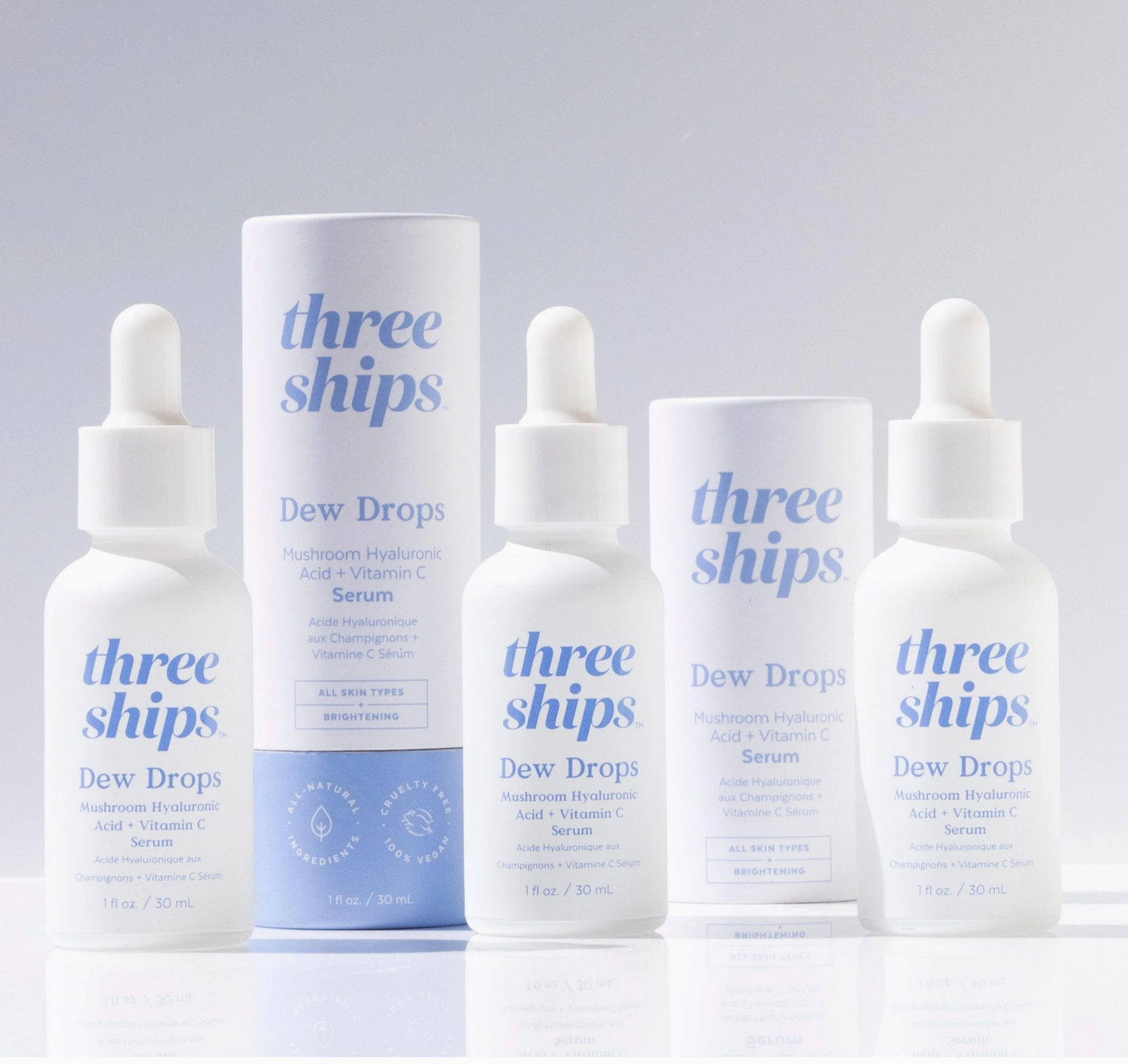 Three Ships Dew Drops Mushroom Hyaluronic Acid + Vitamin C Serum (30mL)