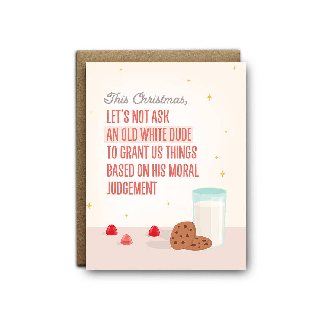 Old White Dude Greeting Card