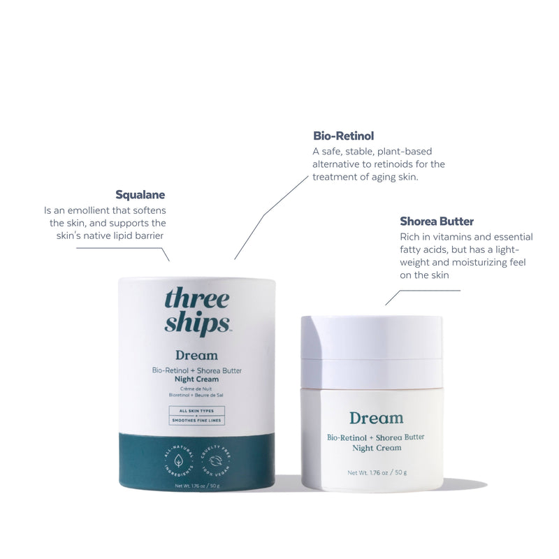 Three Ships Dream Bio-Retinol + Shorea Butter Night Cream (50g)