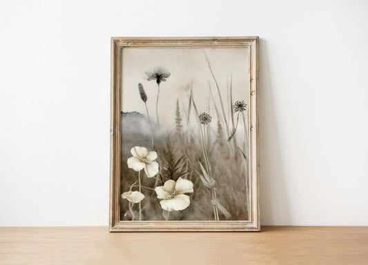 Spring Fields Vintage Art Print 8x10